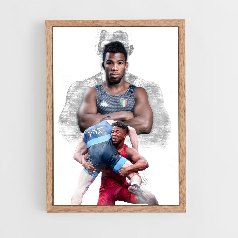 Poster Frank chamizo – affiche Lutte (vue 4)